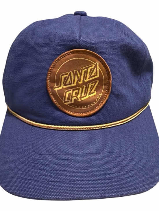 Santa Cruz Skateboards Other - Santa Cruz Blue Snapback Baseball Cap Hat 90s Y2K skateboard style logo Patch